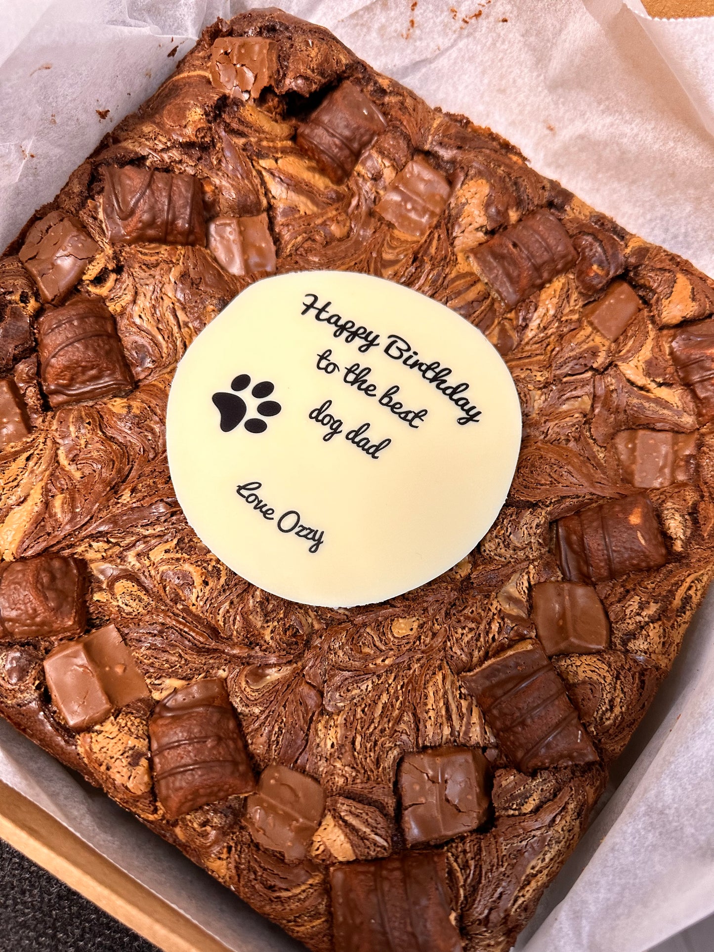 Customised Brownie Tray - Bulldog Bakes
