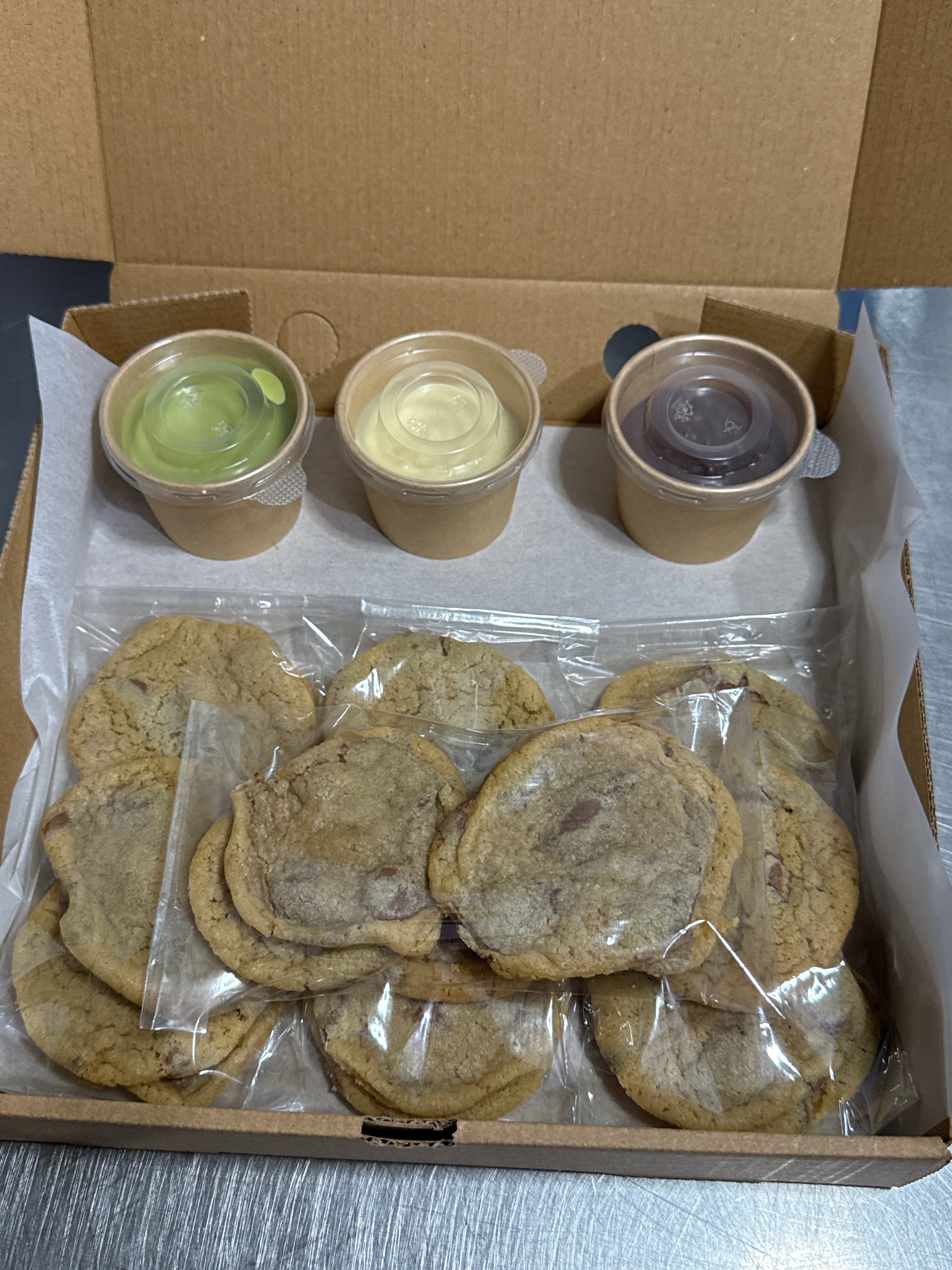 Dinky cookie dipping box - Bulldog Bakes