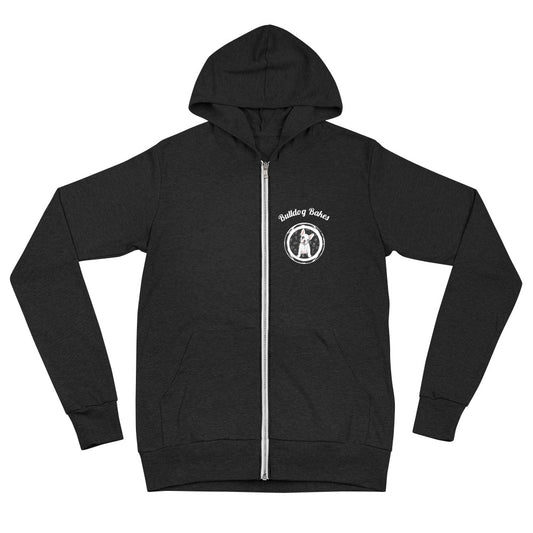 Unisex zip hoodie - Bulldog Bakes